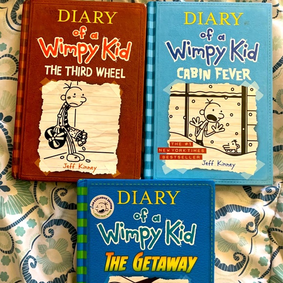 Set of 3 Diary of a Wimpy Kid books